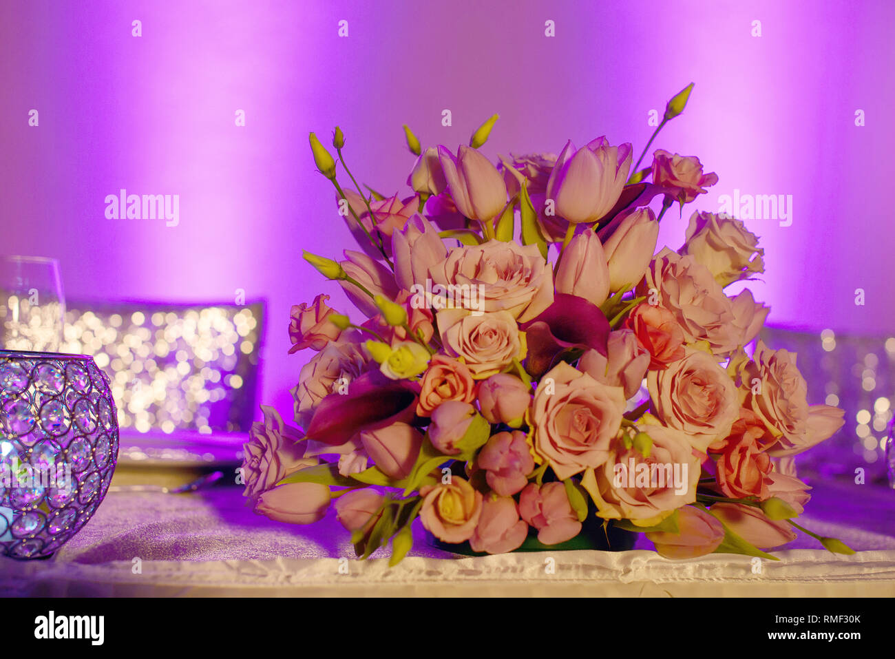 Fuchsia and Blush Pink Wedding Arch Flowers with Drapes DSFLLD15 - Daisy  Sage, image size:1300x957