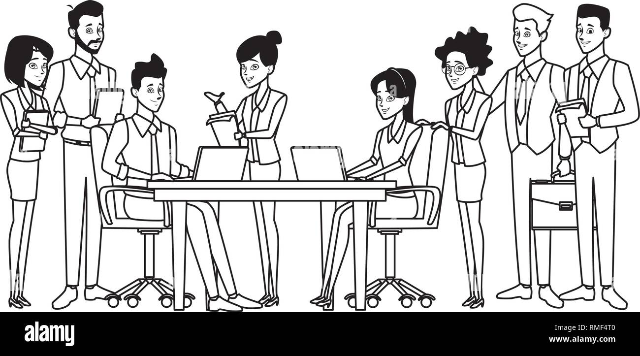 Coworker teamwork Black and White Stock Photos & Images - Alamy