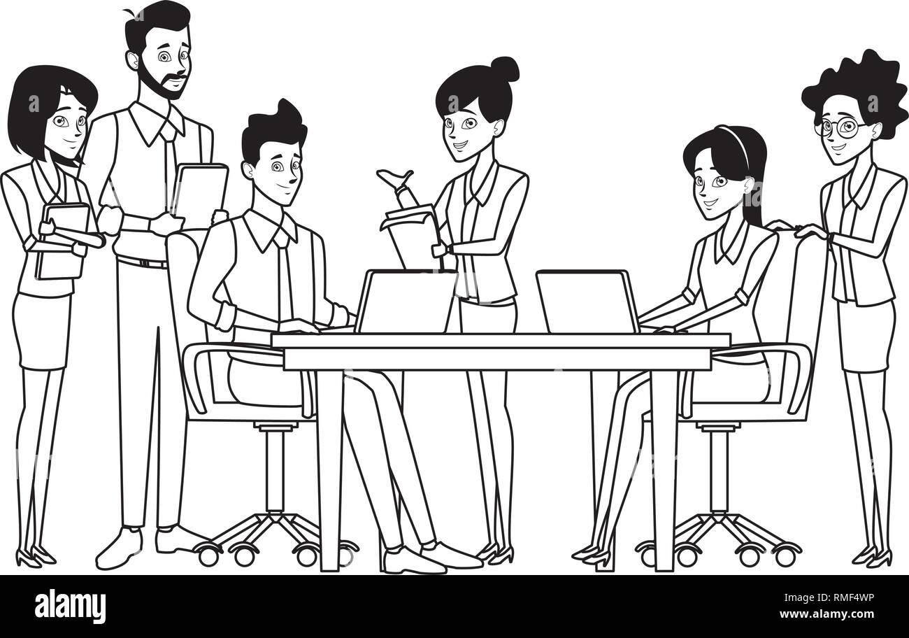 business teamwork meeting Stock Vector Image & Art - Alamy