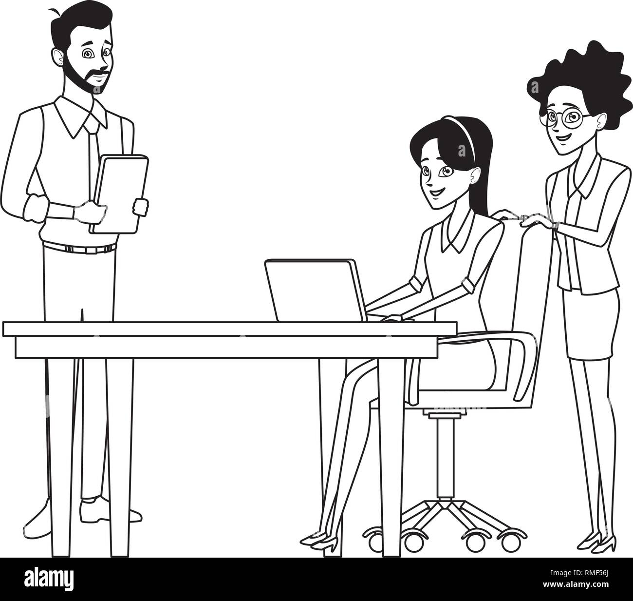 business teamwork meeting Stock Vector Image & Art - Alamy