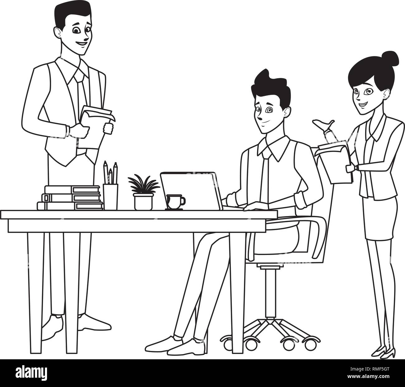 business teamwork meeting Stock Vector Image & Art - Alamy