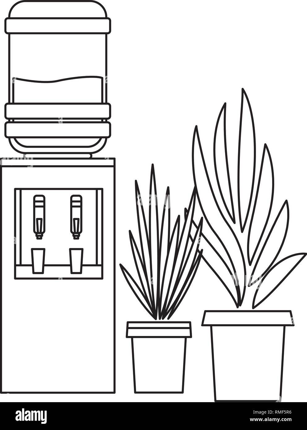 Furniture Decoration Water Dispenser Stock Vector Art