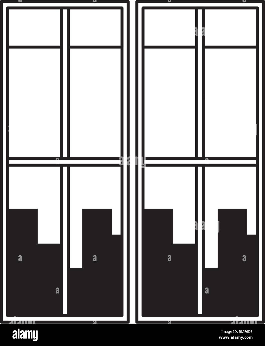 office window view outside Stock Vector Image & Art - Alamy