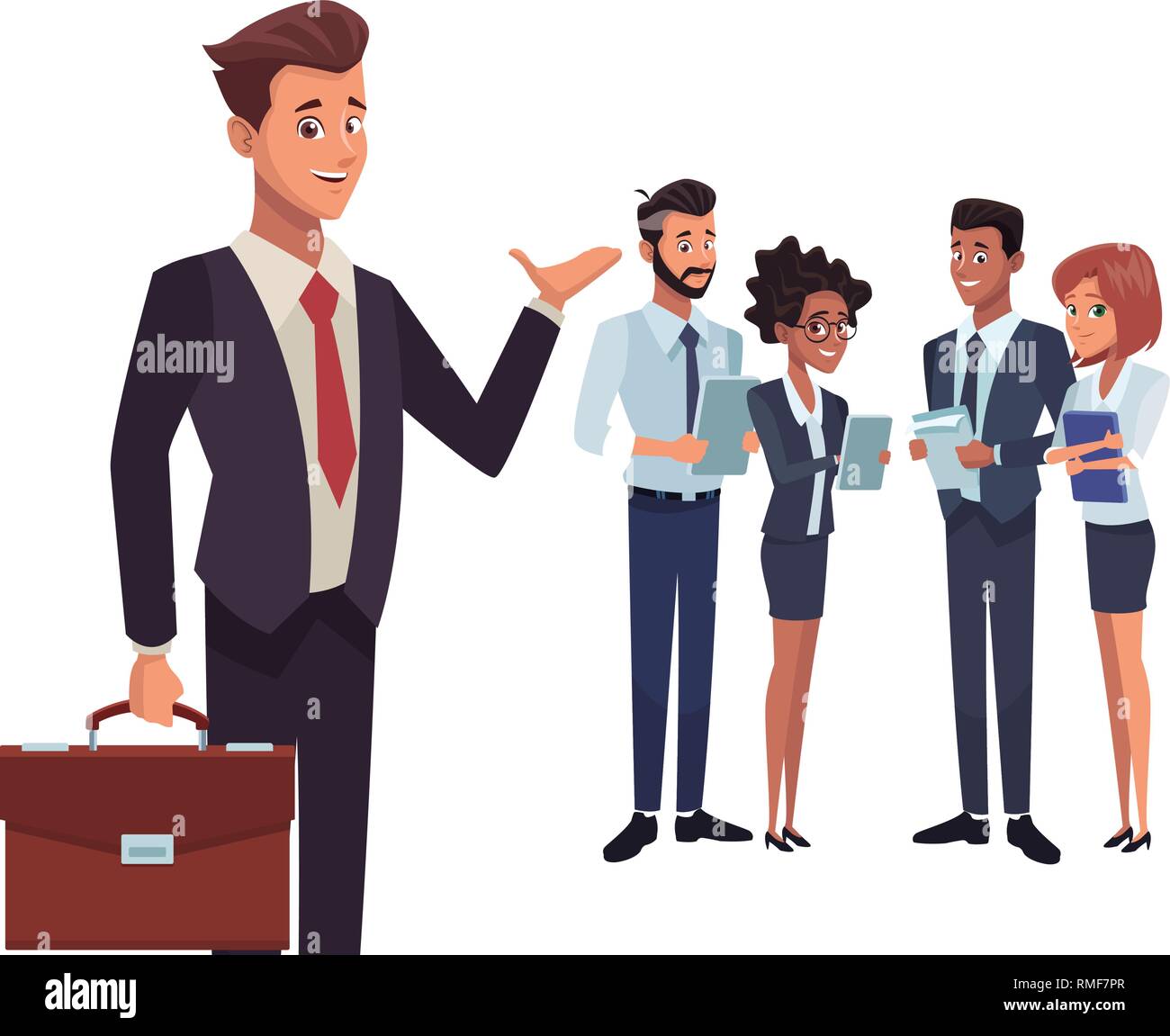 business teamwork meeting Stock Vector Image & Art - Alamy