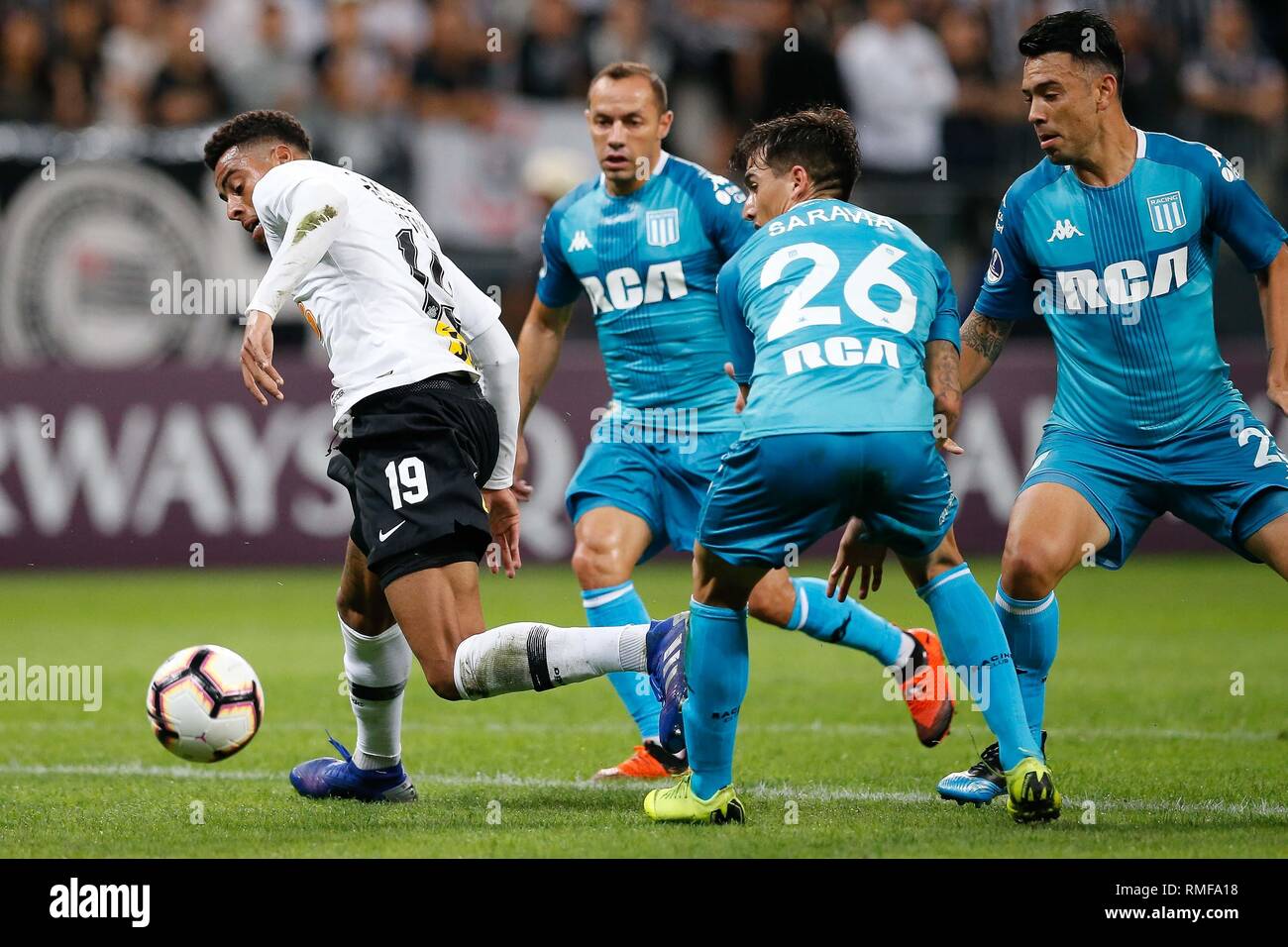 Sao Paulo Sp 14 02 2019 Corinthians X Racing Gustavo Do Corinthians During A Match Between Corinthians