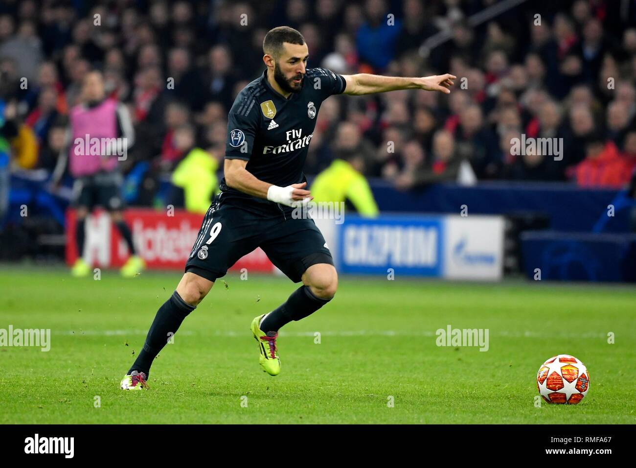 Soccer : UEFA Champions League 2018/19 - Round of 16 1st Leg : AJAX 1-2  Real Madrid on February 13, 2019 at the Amsterdam Arena in Amsterdam,  Holland. Marco Asensio scores for