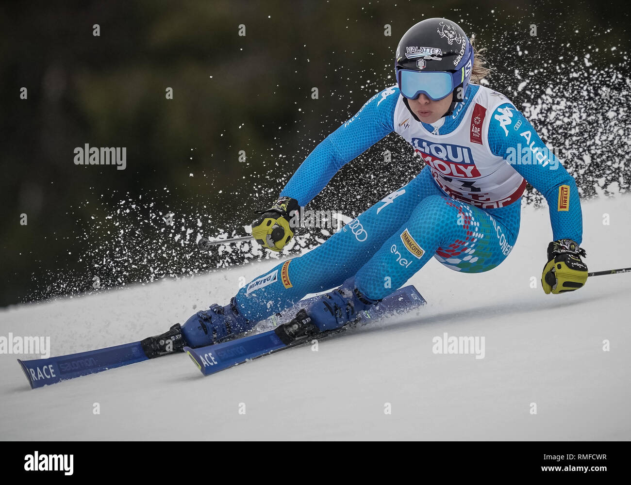 Are, Sweden. 14th Feb, 2019. Alpine skiing, world championship, giant