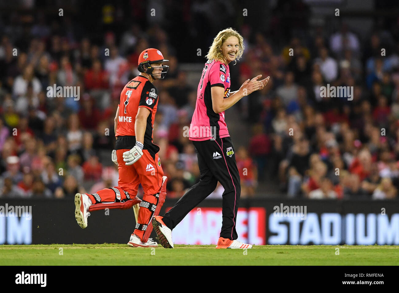 Marvel Stadium Melbourne Australia 15th Feb 2019 Australian Big Bash Cricket League Melbourne Renegades Versus Sydney