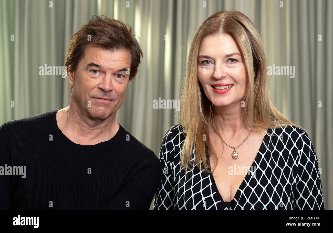 15 February 2019, Berlin: 69th Berlinale, dpa interview with the singer  Campino von den Toten Hosen and the director Cordula Kablitz-Post on the  documentary "Weil Du nur einmal leben - Die Toten