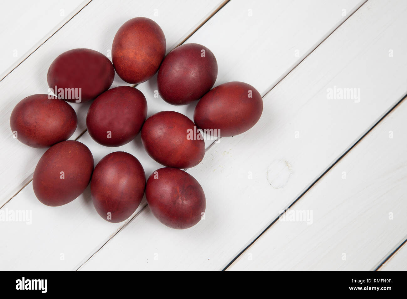 Easter eggs. Festive decoration. Happy Easter! Stock Photo