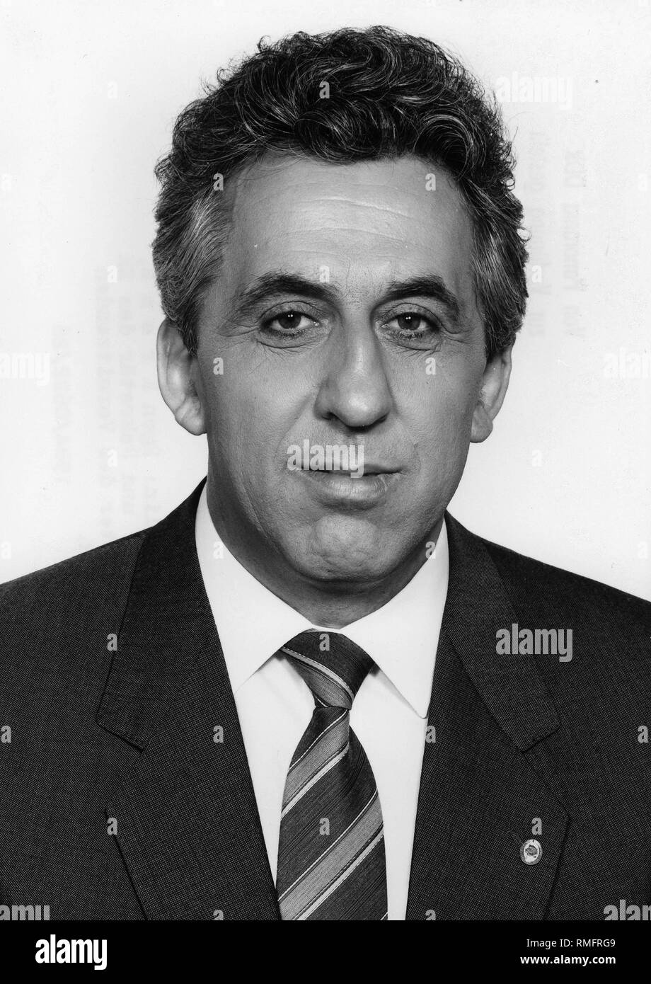 Egon Krenz - * 19.03.1937, between 1974 - 1983 was chairman of the youth organization FDJ, between 1983 - 1989 member of the SED Politburo, between 18.10.1989 - 03.12.1989 Secretary General of SED, between 24.10.1989 - 06.12.1989 State Council Chairman of the GDR. Stock Photo