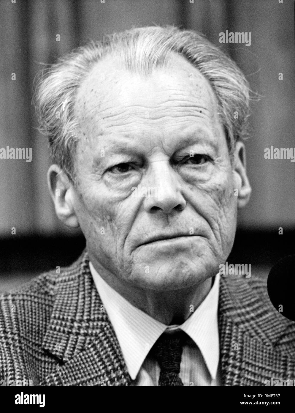 The SPD politician Willy Brandt Stock Photo - Alamy