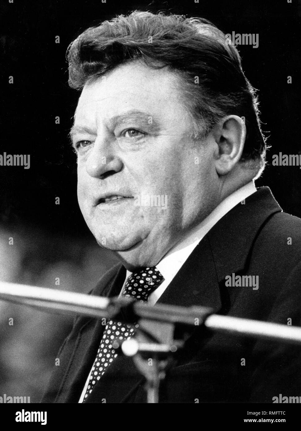 The Bavarian Minister President Franz Josef Strauss. (Undated photo