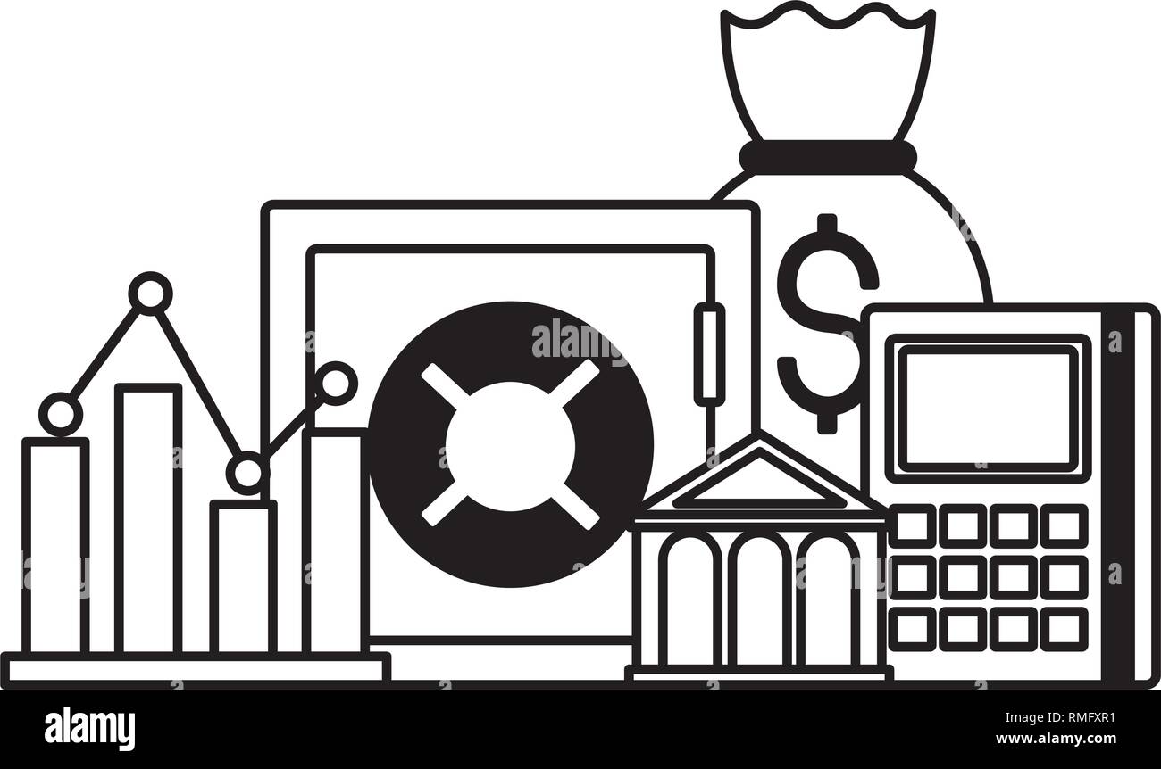 safe box bank money bag stock market Stock Vector Image & Art - Alamy