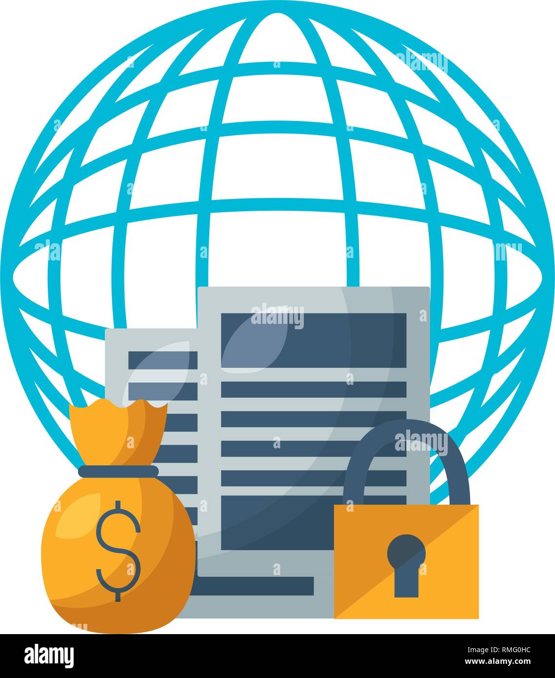 world stock market money bag security Stock Vector Image & Art - Alamy