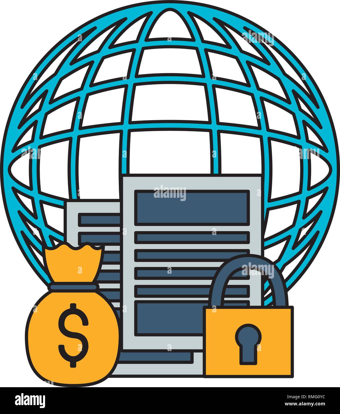 world stock market money bag security Stock Vector Image & Art - Alamy