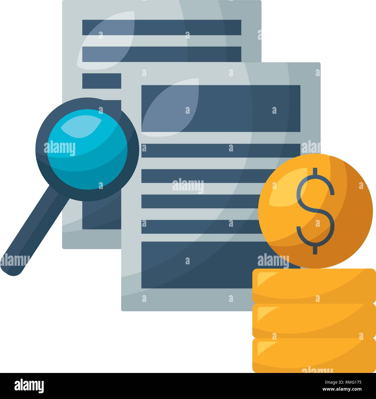 Stock data pile Stock Vector Images - Alamy