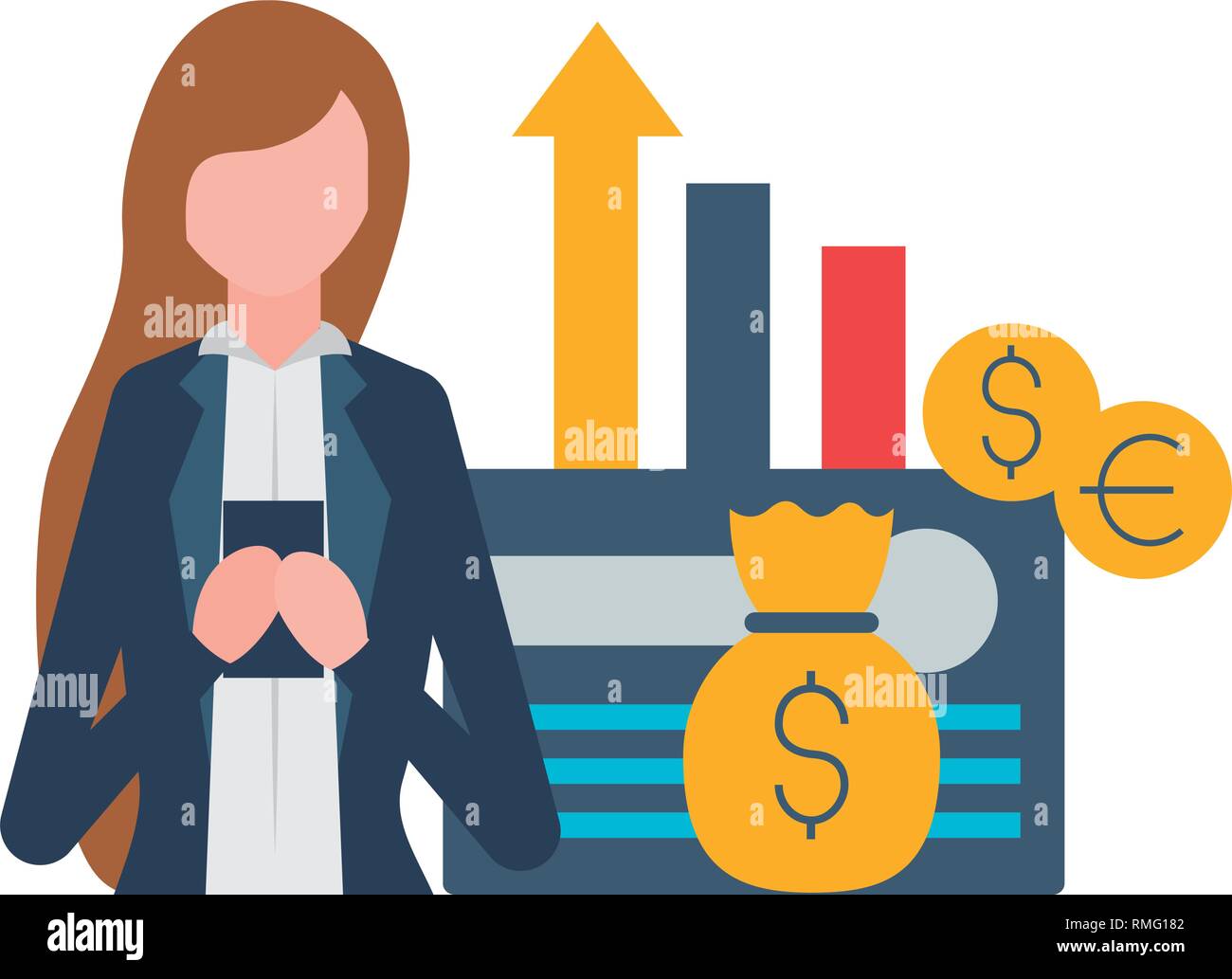 stock market image Stock Vector Image & Art - Alamy