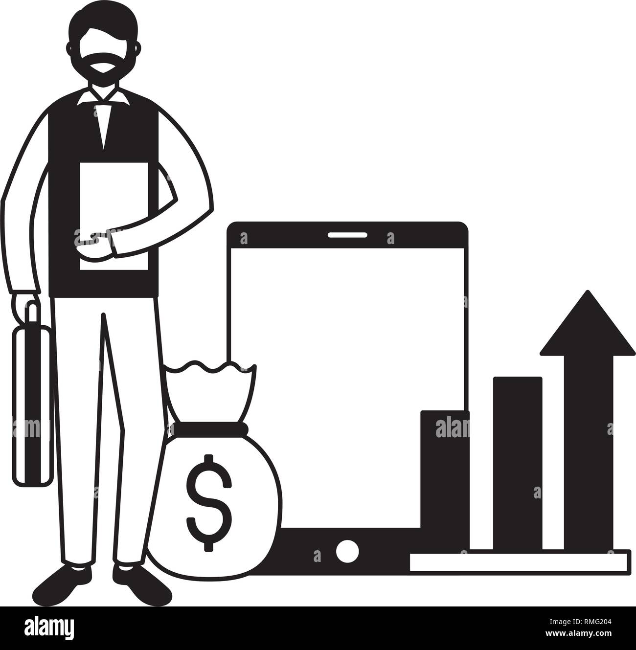 stock market image Stock Vector Image & Art - Alamy