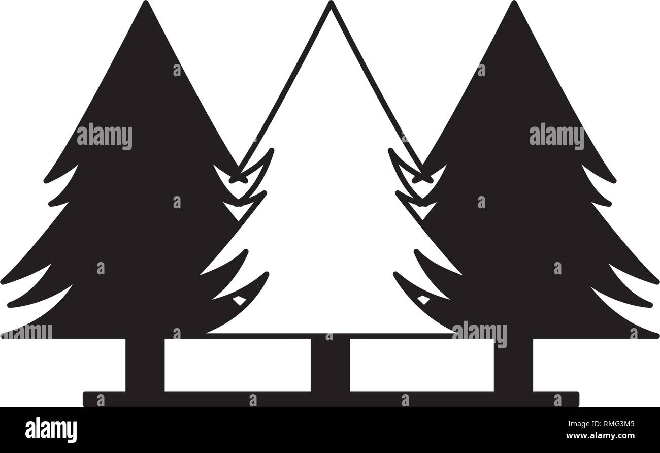 pine trees forest Stock Vector Image & Art - Alamy
