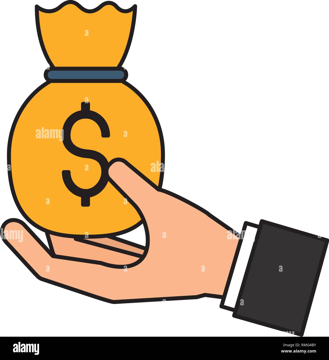 holding bolsa of money