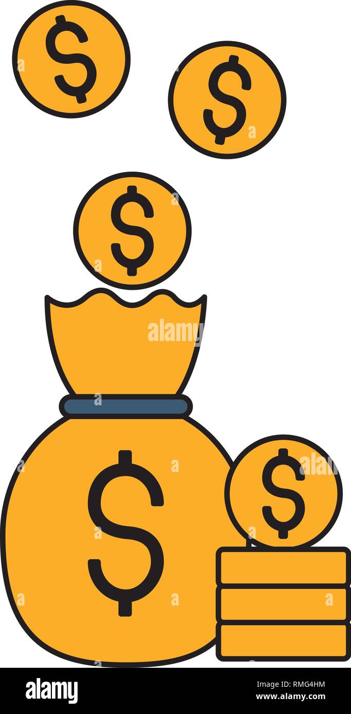 money bag coins currency Stock Vector Image & Art - Alamy