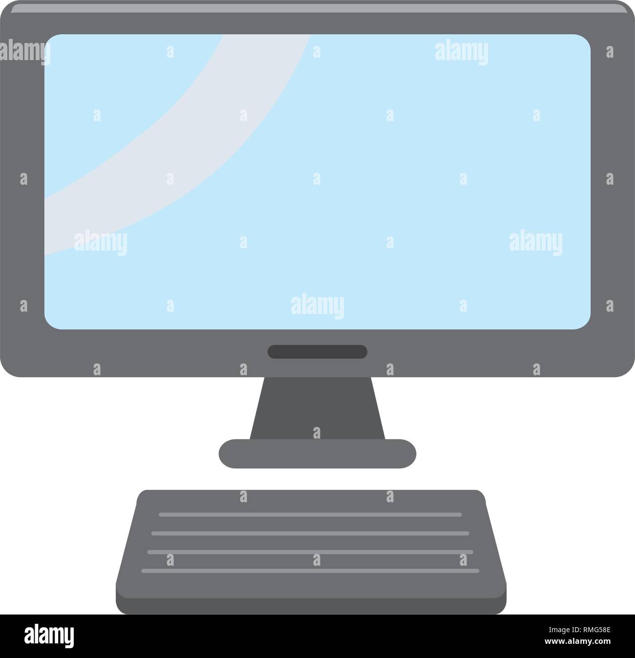 computer monitor keyboard Stock Vector Image & Art - Alamy