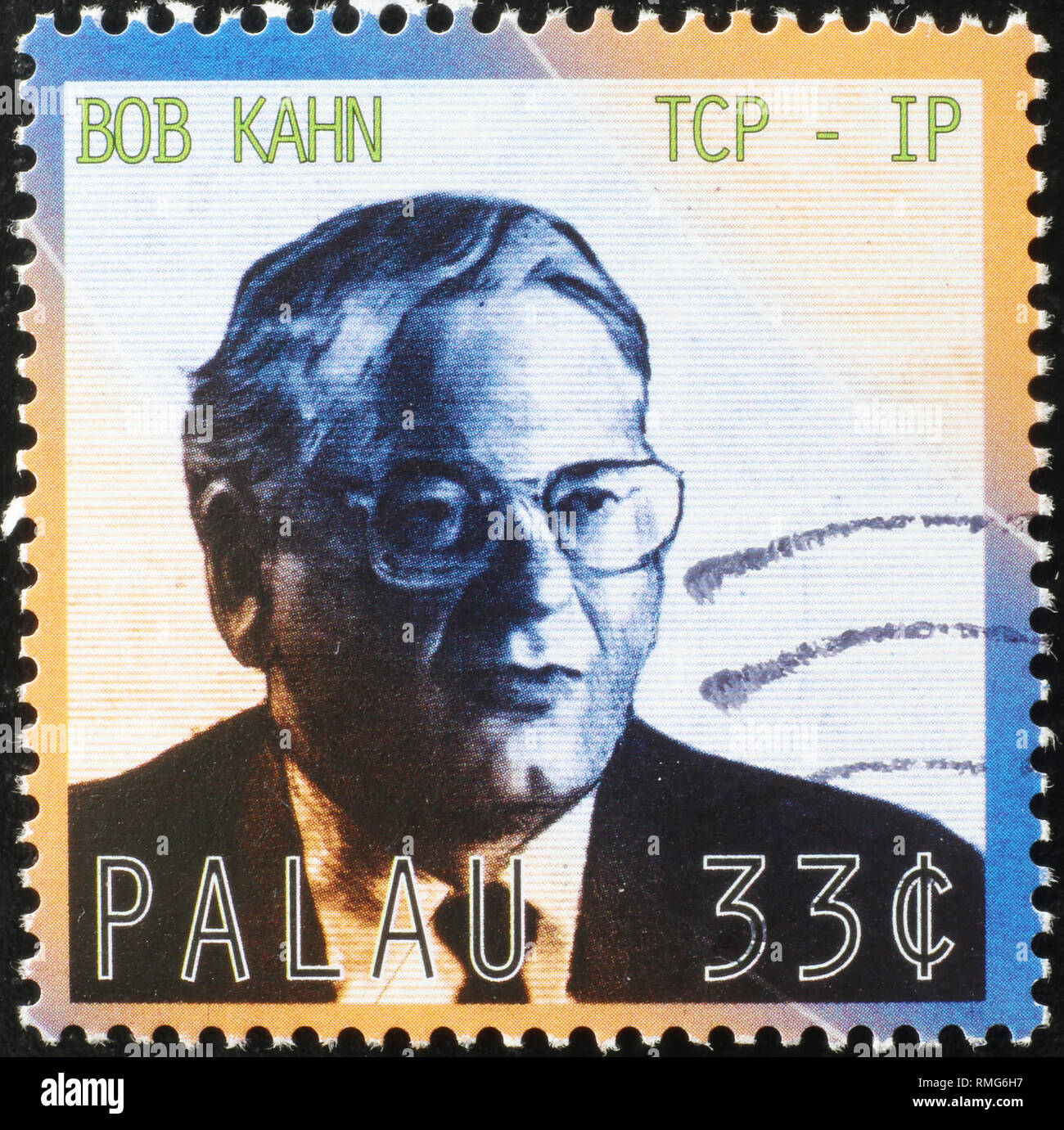 Bob Kahn, inventor of TCP-IP protocols on stamp Stock Photo - Alamy