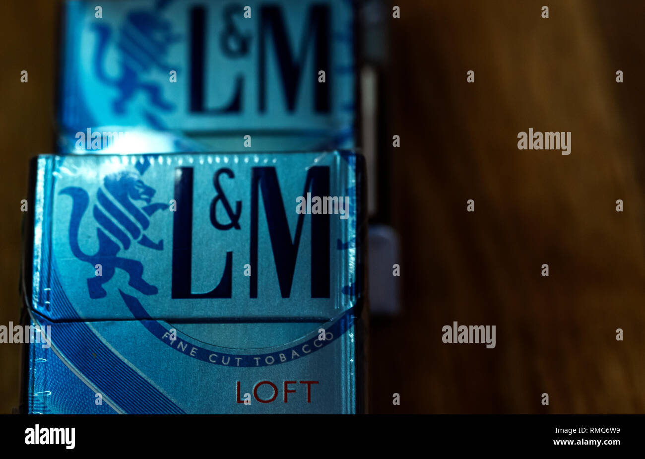 A pack of Philip Morris International Inc. L&M Loft cigarettes Stock Photo Alamy