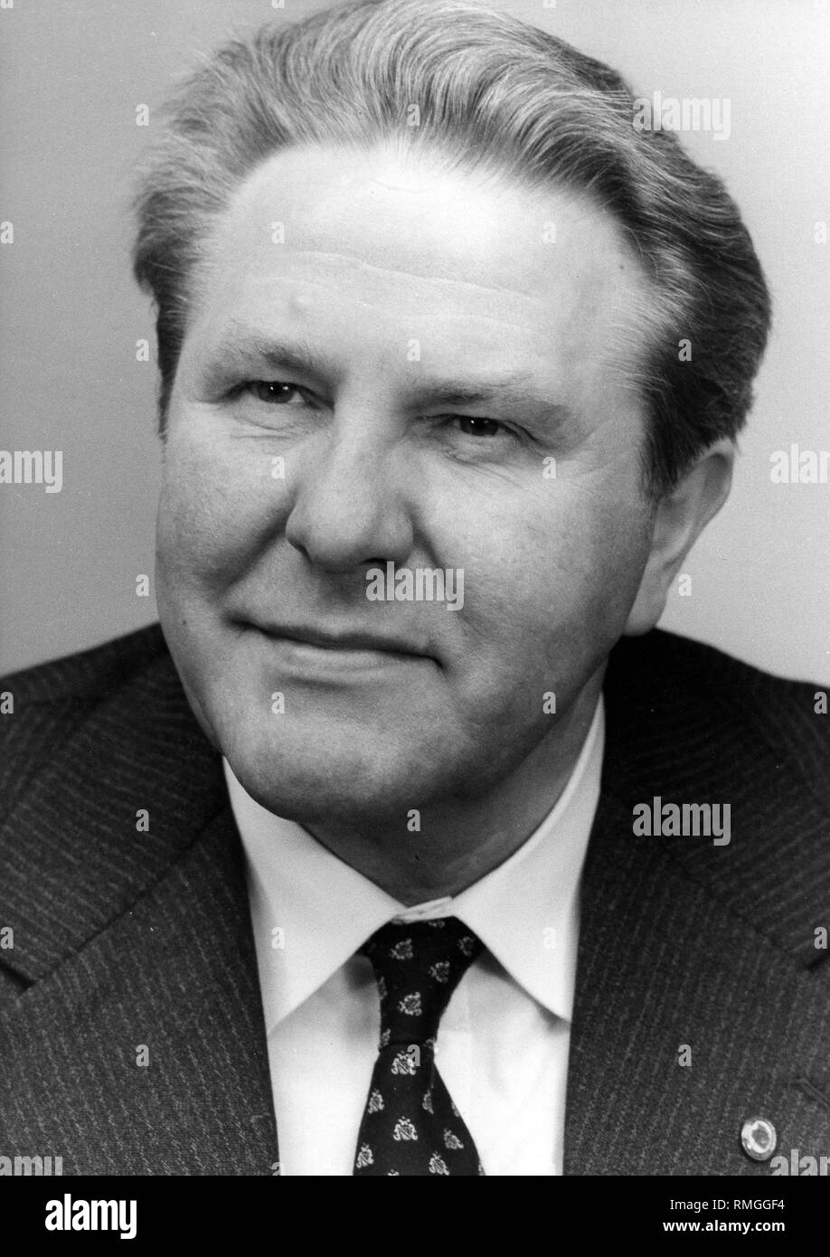 Hans-Joachim Hoffmann (10.10.1929 - 19.07.1994), between 1973 - 1989 GDR Minister of Culture, between 1976 - 1989 Member of the SED Central Committee. Stock Photo