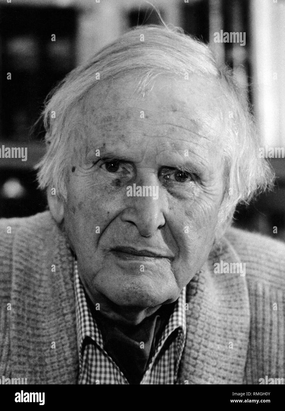 Prof. Hans Bender, German parapsychologist. Stock Photo