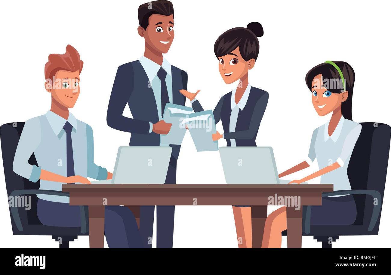 business teamwork meeting Stock Vector Image & Art - Alamy