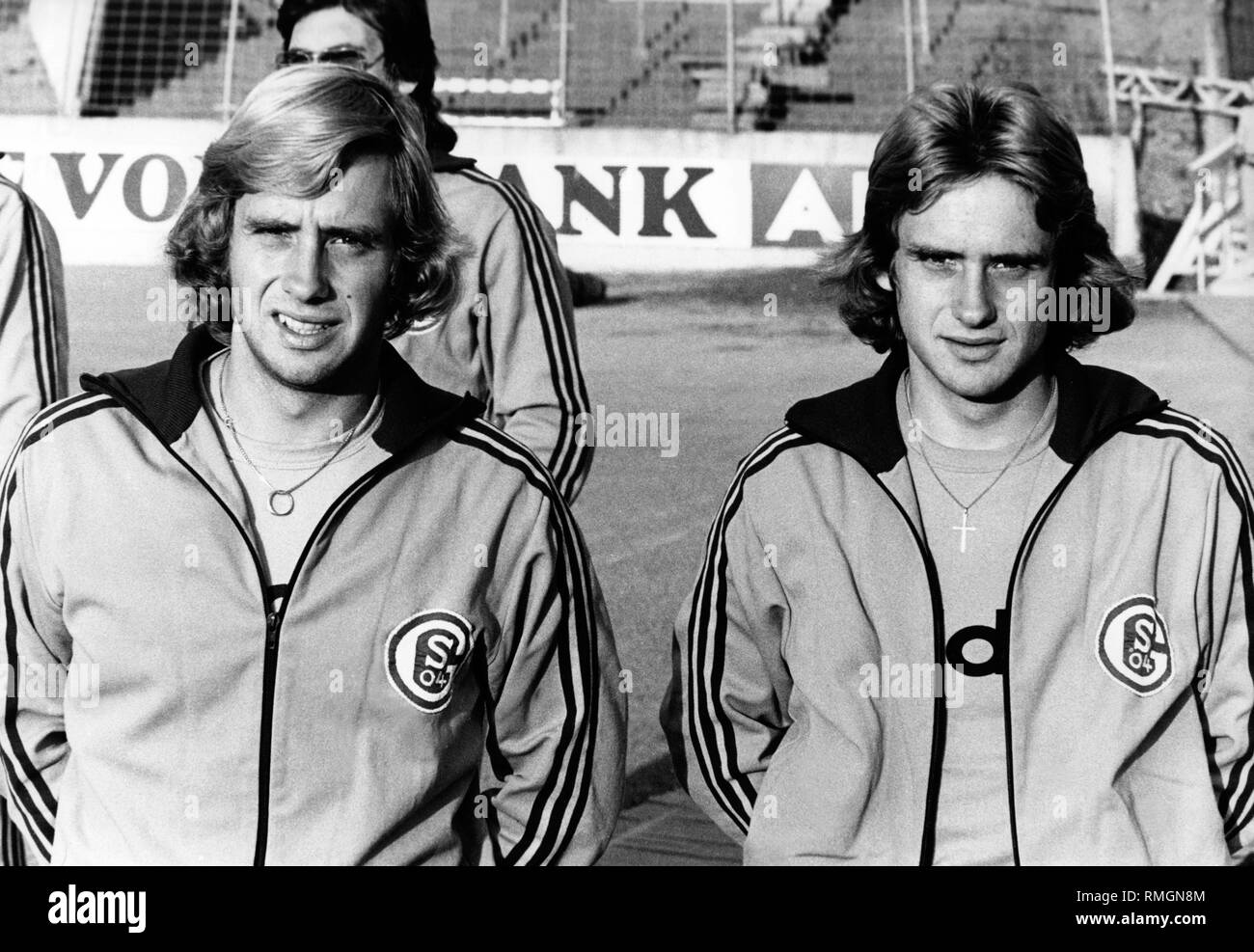 The Twins Erwin Right And Helmut Kremers At Fc Schalke 04 Stock Photo Alamy
