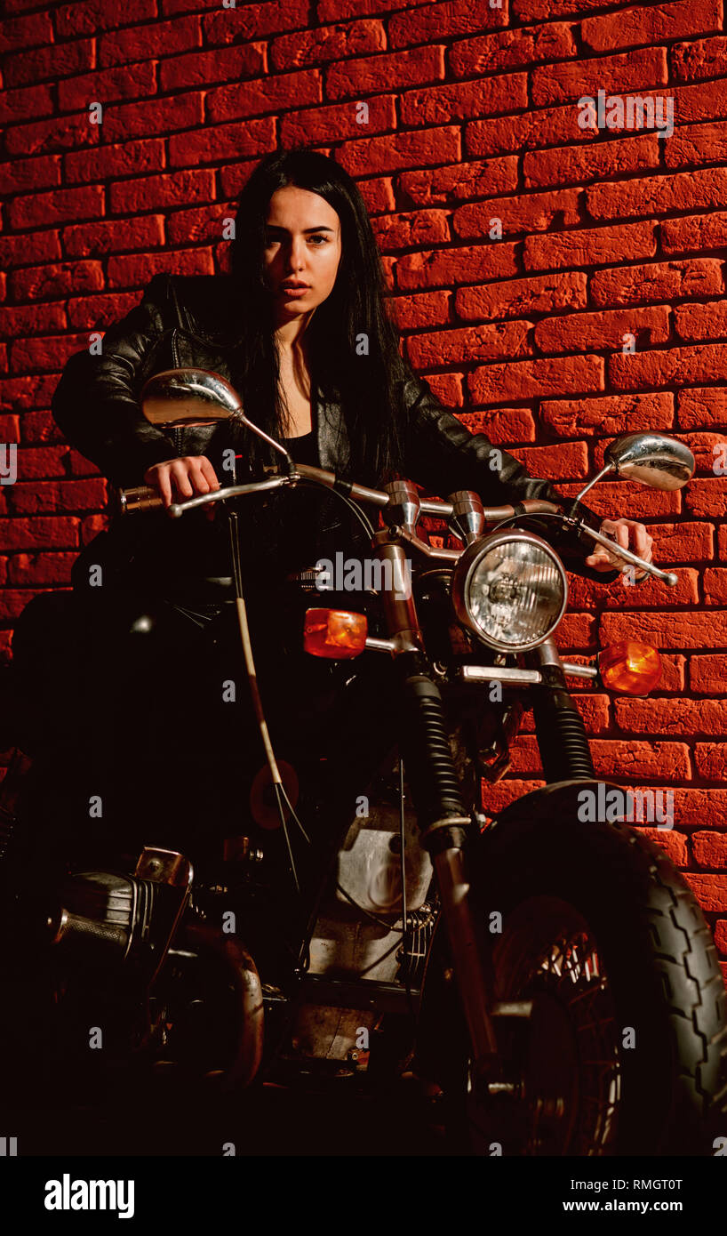 girl riding motorcycle
