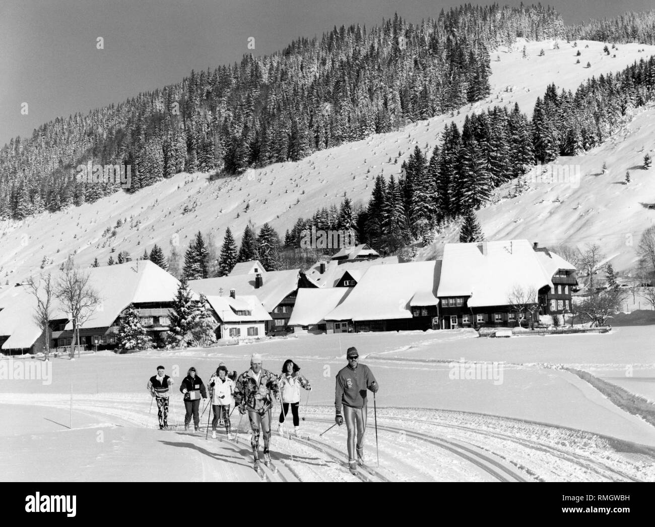 Ski racer Franz Klammer presents his own ski-collection in Munich together  with his wife Eva Stock Photo - Alamy