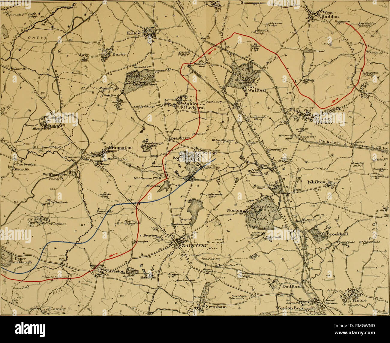 1878 london map hi-res stock photography and images - Alamy