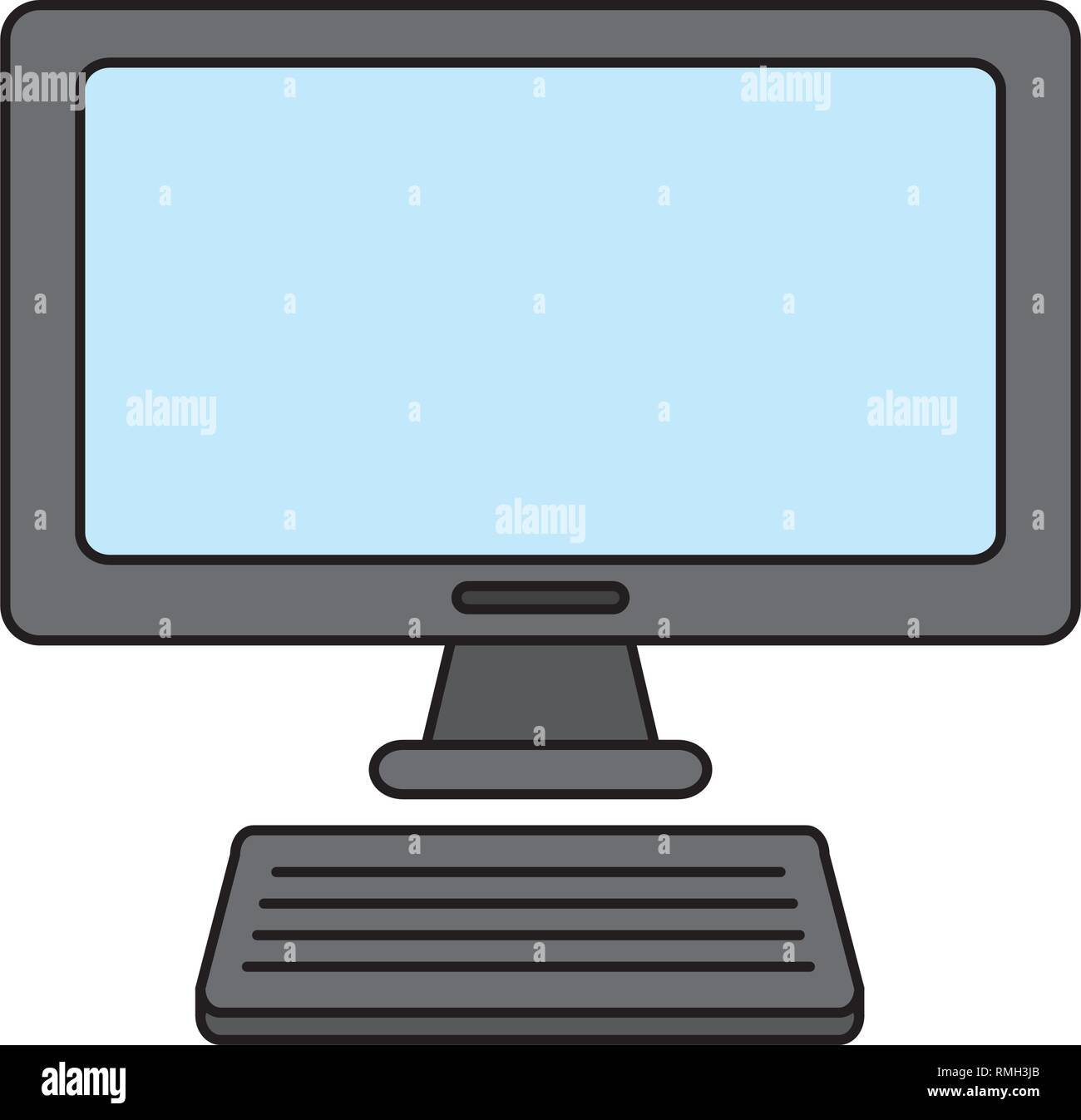 computer monitor keyboard Stock Vector Image & Art - Alamy