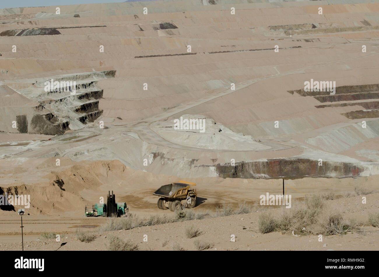 The open pit Rio Tinto Boron Mine (formerly the U.S. Borax Boron Mine 