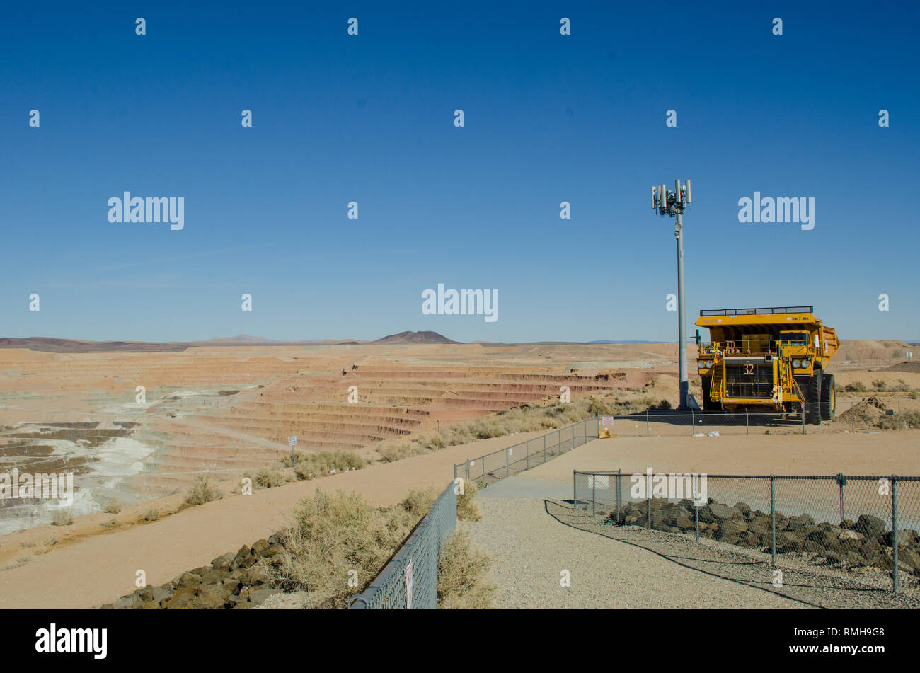 Lectra Haul truck at The open pit Rio Tinto Boron Mine (formerly the U