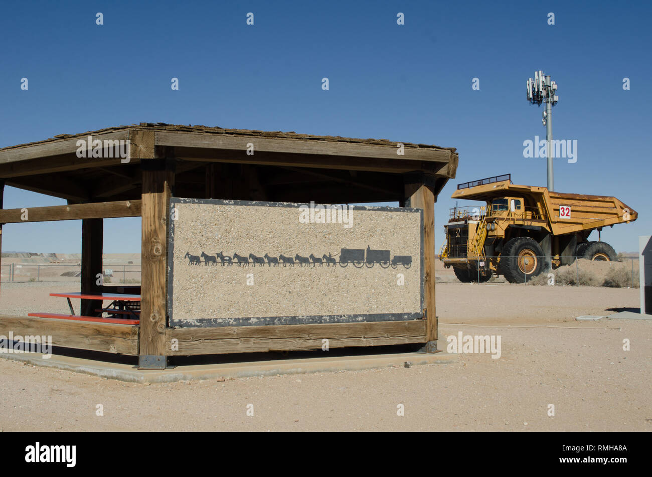 Lectra Haul truck at The open pit Rio Tinto Boron Mine (formerly the U