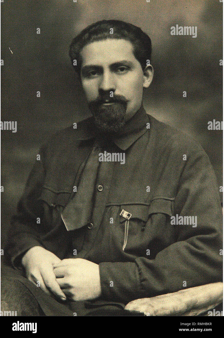 Russian Communist Party Nizhny Novgorod Province Committee Chairman Lazar Kaganovich. Photograph Stock Photo