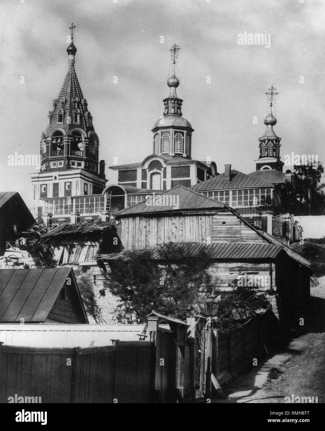 The Church of Holy Martyr Nikita in Moscow. Albumin Photo Stock Photo ...