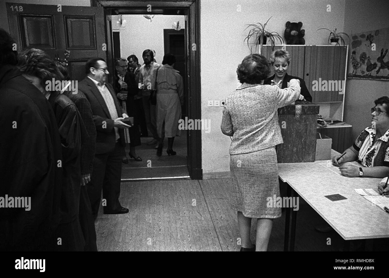 Germany, Berlin, 18 March, 1990 People's Chamber election in 1990