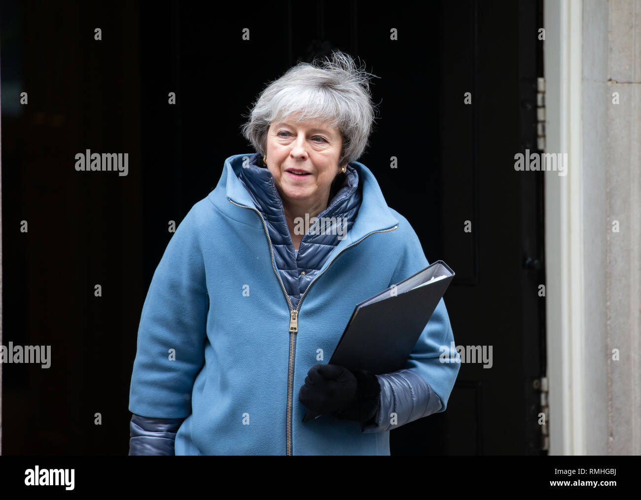 Theresa may hot sale blue winter coat