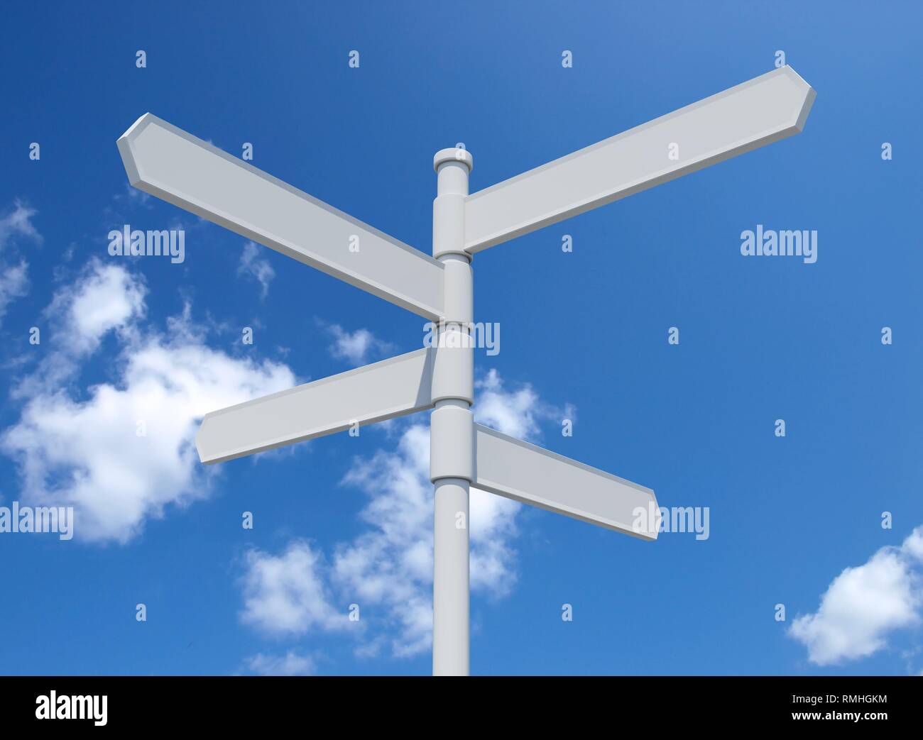 Blank signpost hires stock photography and images Alamy