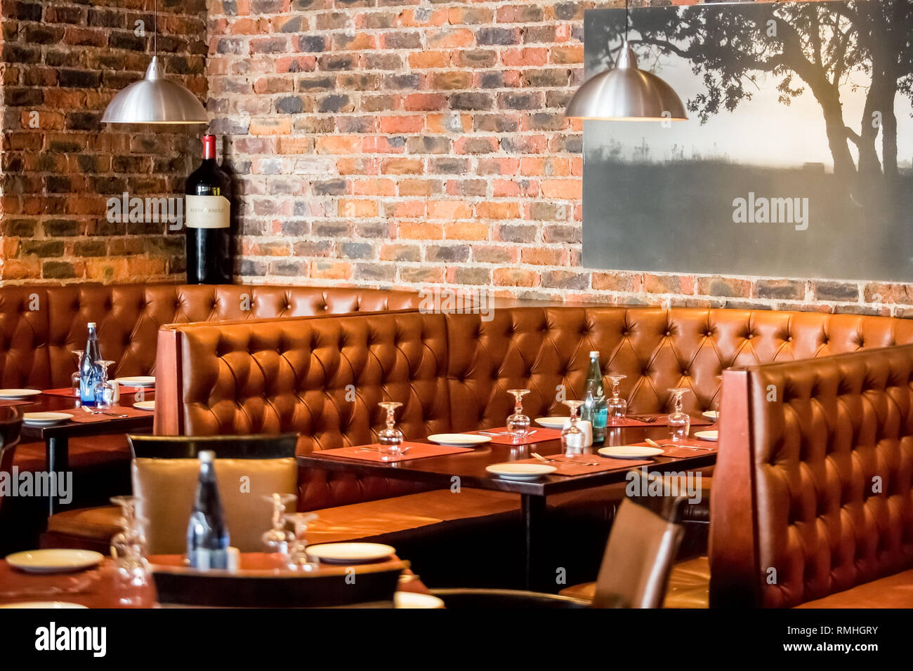 Johannesburg, South Africa August 07 2013 Interior of Booth Style