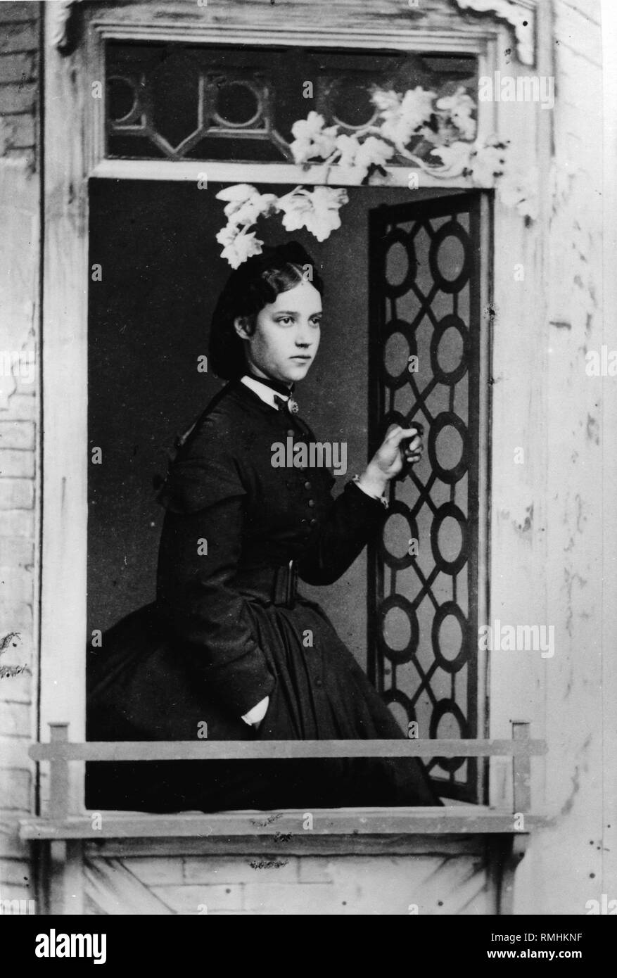 Portrait of Princess Dagmar of Denmark, Maria Feodorovna of Russia (1847-1928). Albumin Photo Stock Photo