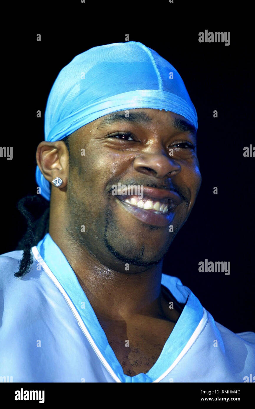 Jamaican musician and actor Busta Rhymes is is shown performing on