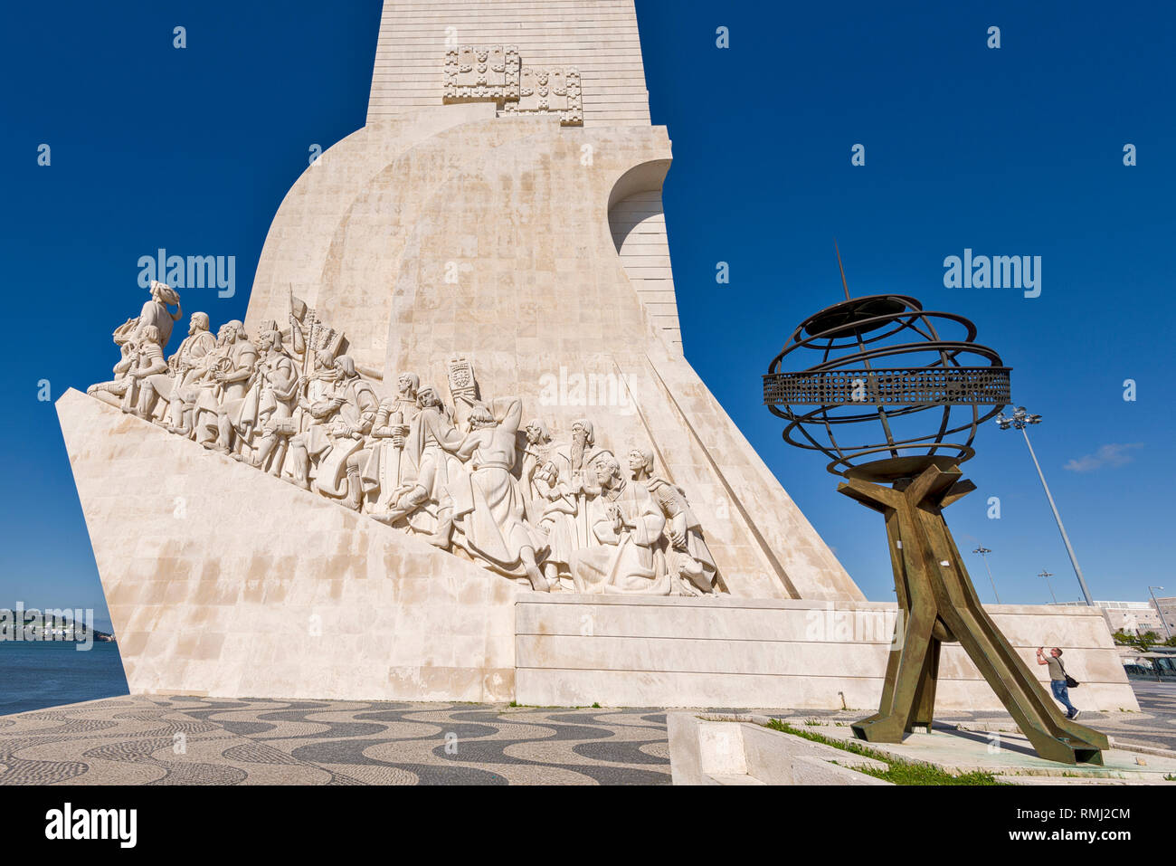 Padrao dos Descobrimentos, Monument to the Discoveries in Belem, Lisbon, Portugal Stock Photo