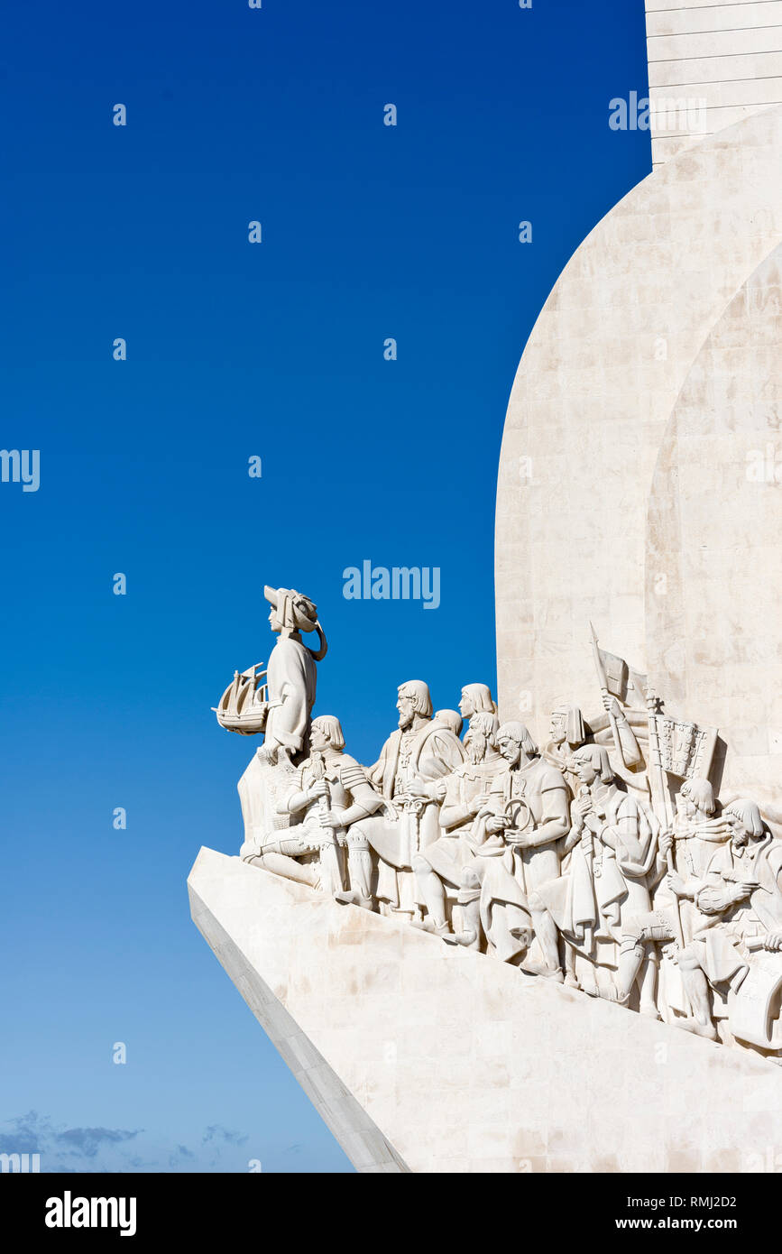 Padrao dos Descobrimentos, Monument to the Discoveries in Belem, Lisbon, Portugal Stock Photo